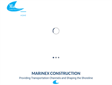 Tablet Screenshot of marinexconstruction.com